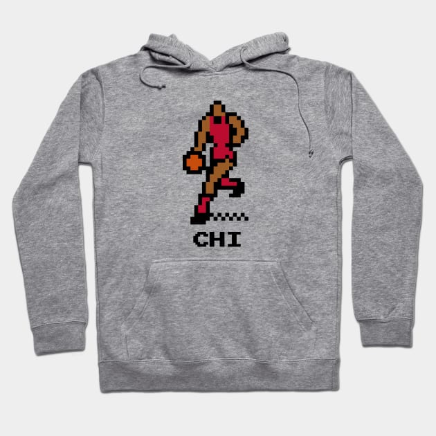 8-Bit Basketball - Chicago Hoodie by The Pixel League